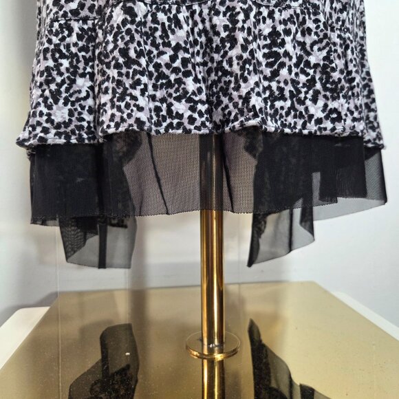 Simply Vera Vera Wang Medium Black Purple Animal Print Sleeveless Long Nightgown - Picture 8 of 11